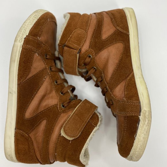 Topshop Brown Furry Hightop Sneakers - Women's - Picture 4 of 7